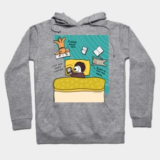 Sleep is for the week - Cat Reading - Dog Reading - mydoodlesateme Hoodie